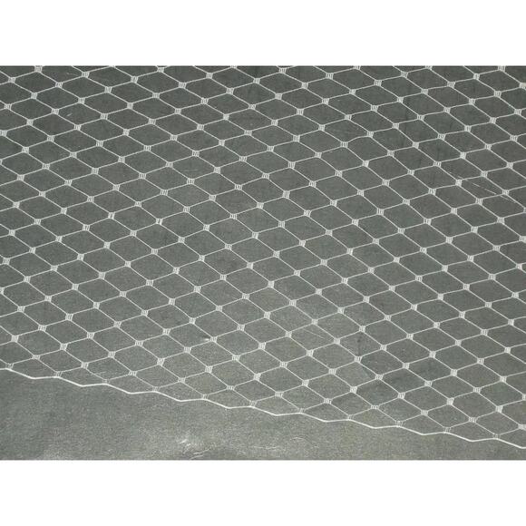 Ivory bird cage hat veil netting french birdcage net 1+ blusher length bird cage - Picture 2 of 4